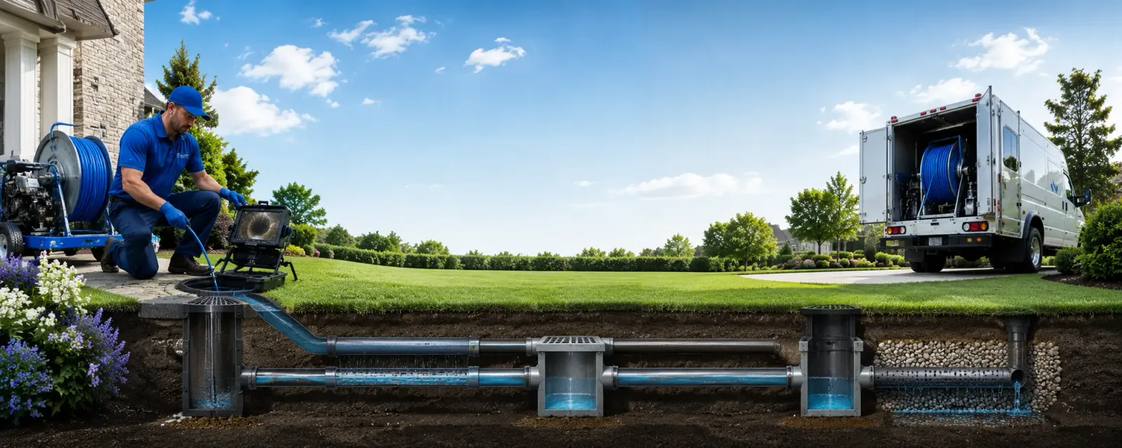 Outdoor drain cleaning information for Johnston, IA